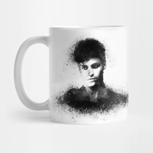 Shadowhunters / The mortal instruments - Alec Lightwood / Matthew Daddario portrait sand explosion black Mug